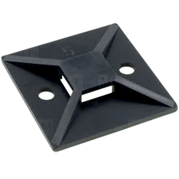 SUPORT CU ADEZIV PENTRU BRIDE MT-25 (100BUC) NEGRU