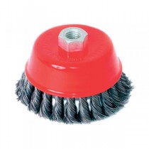 TWIST KNOT WIRE CUP BRUSH ANGLE 
GRIN D100mm